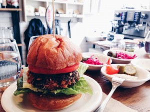 Beef Croquette Burger at NYC Italian Tapas Bar Find: Bar B | meltingbutter.com