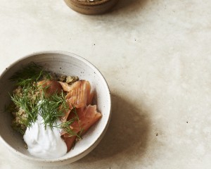 Rawduck London | meltingbutter.com Restaurant Hotspot_trout, freekeh, salted coconut yoghut & dill